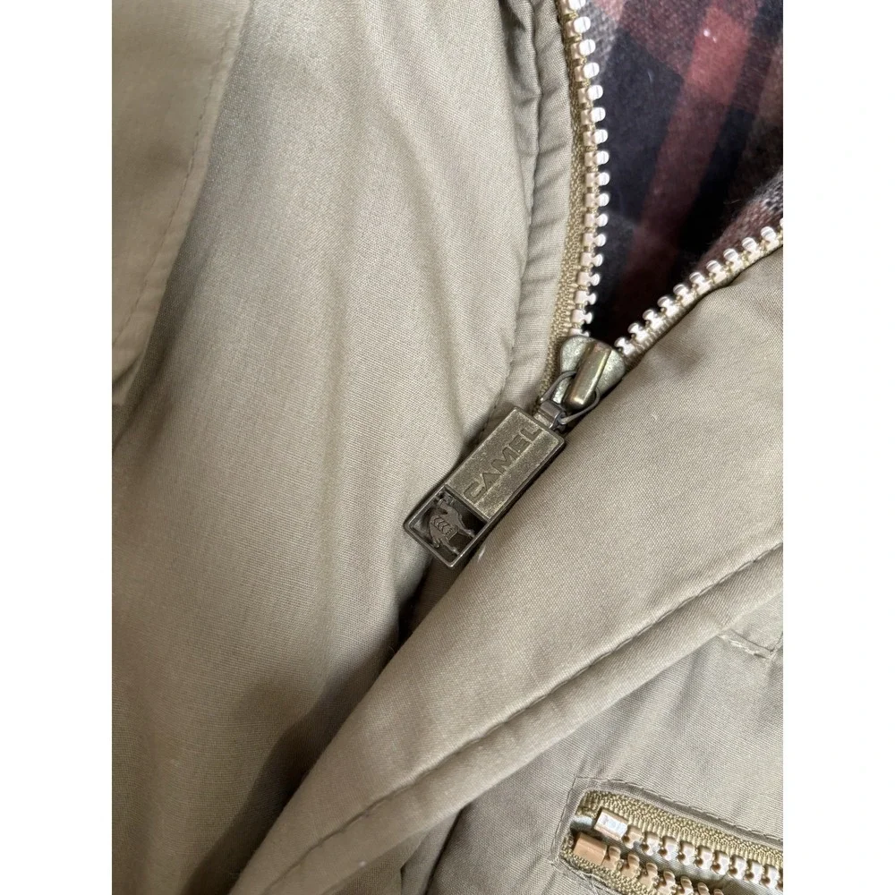 Aircrews Only Camel Goose Feather Jacket Vintage‎ Men's Large Minor Flaws